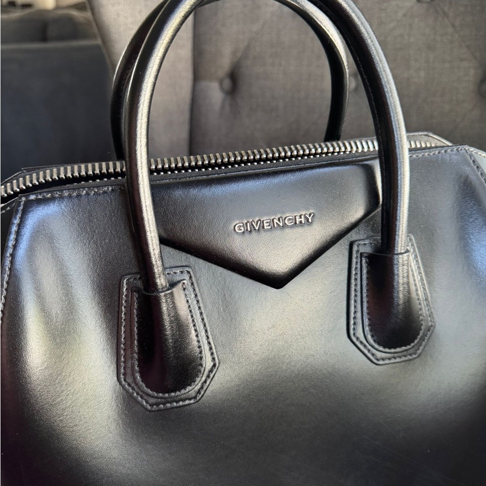 Givenchy Black Leather Satchel - Picture 13 of 16